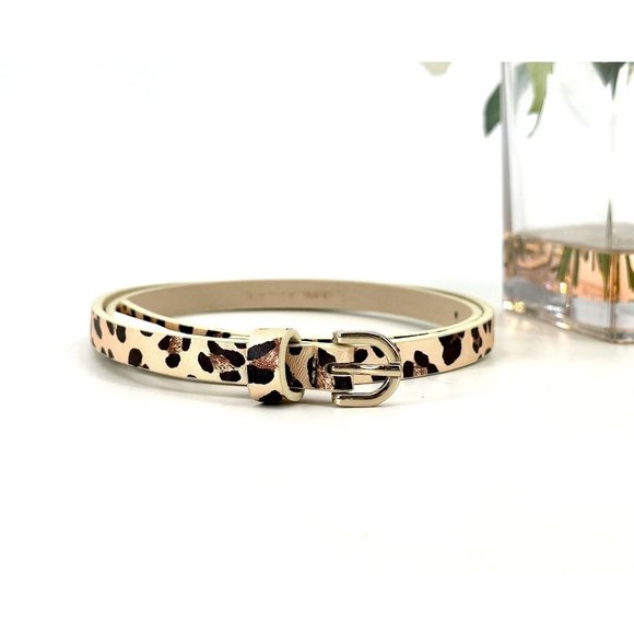 Old Navy Girl’s Belt Size Large 10/12 Tan Animal Print Length 35” - Picture 6 of 7